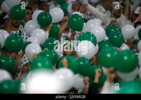 Sao Paulo, Brasilien. 06. September 2022. Unterstützer während eines Spiels zwischen Palmeiras und Atletico PR im Allianz Parque in Sao Paulo, Brasilien, Foto: fernando roberto/spp (Fernando Roberto/SPP) Quelle: SPP Sport Press Foto. /Alamy Live News Stockfoto