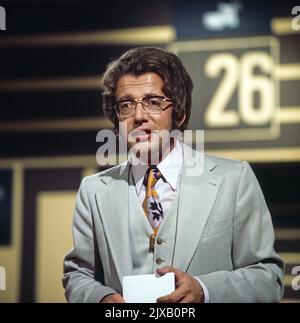 Das Kreuzwortspiel, Spielshow, Deutschland 1971, Moderator Dieter Thomas Heck Stockfoto