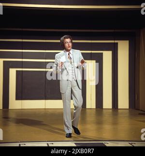 Das Kreuzwortspiel, Spielshow, Deutschland 1971, Moderator Dieter Thomas Heck Stockfoto