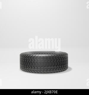 Autoreifen realistisches 3D Design Stockfoto