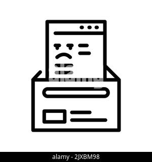 Farbsymbol für Internet-Belästigung. Piktogramm für Webseite Stock Vektor