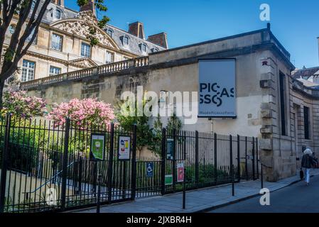 Das Picasso-Museum, eine Kunstgalerie im Hôtel Salé in der Rue de Thorigny im Stadtteil Marais, die dem Werk des spanischen Künstlers Pablo gewidmet ist Stockfoto