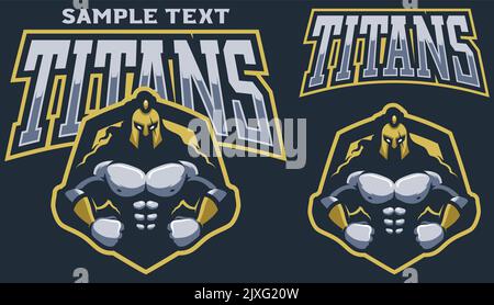 Titans Team Mascot Stock Vektor