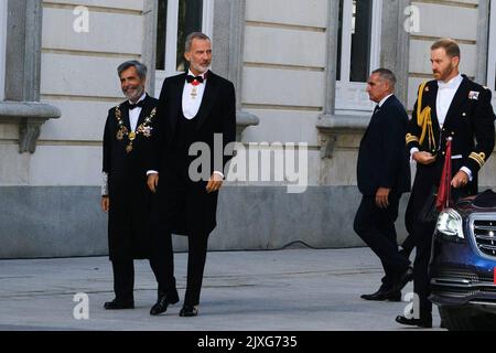 Madrid, Spanien. 07. September 2022. König von Ahrngen bei der Eröffnung des Justizjahres 2022/23 in Madrid 07. September 2022 Quelle: CORDON PRESS/Alamy Live News Stockfoto