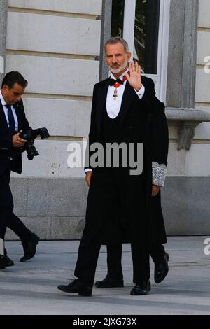 Madrid, Spanien. 07. September 2022. König von Ahrngen bei der Eröffnung des Justizjahres 2022/23 in Madrid 07. September 2022 Quelle: CORDON PRESS/Alamy Live News Stockfoto