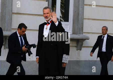 Madrid, Spanien. 07. September 2022. König von Ahrngen bei der Eröffnung des Justizjahres 2022/23 in Madrid 07. September 2022 Quelle: CORDON PRESS/Alamy Live News Stockfoto