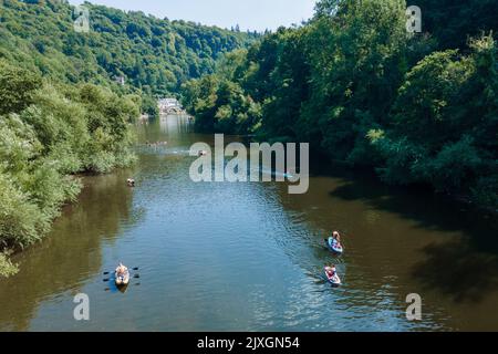 Symonds Yat, Herefordshire - Ein Dorf am Flussufer des Forest of Dean und River Wye im Südwesten Englands - Großbritannien Stockfoto