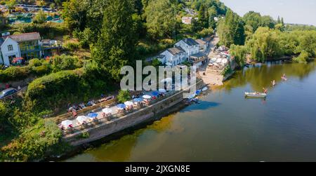 Symonds Yat, Herefordshire - Ein Dorf am Flussufer des Forest of Dean und River Wye im Südwesten Englands - Großbritannien Stockfoto