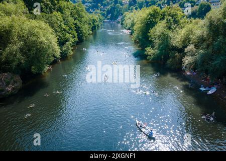 Symonds Yat, Herefordshire - Ein Dorf am Flussufer des Forest of Dean und River Wye im Südwesten Englands - Großbritannien Stockfoto