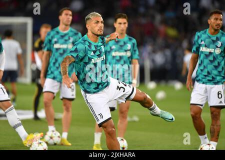 Paris, Frankreich. 06. September 2022. Paredes - Paris Saint Germain vs Juventus - Champions League - Groupe H - erster Tag in Paris, Frankreich, am 6. september 2022. 06/09/2022-Paris, FRANKREICH. (Foto: Lionel Urman/Sipa USA) Quelle: SIPA USA/Alamy Live News Stockfoto