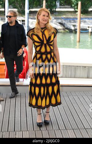 Venedig, Italien. 07. September 2022. Laura dern wird während der Internationalen Filmfestspiele Venedig 79. am 07. September 2022 in Venedig, Italien, zu sehen sein. Quelle: SIPA USA/Alamy Live News Stockfoto