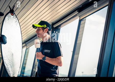 Valentino Rossi Runde Misano Fanatec Meisterschaft 2022 Stockfoto