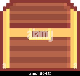 Pixelkunst aus Holz Stock Vektor