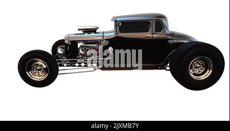 Hot Rod 3D-Rendering Stockfoto