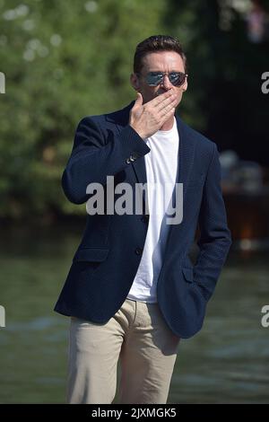 Venedig, Italien. 06. September 2022. VENEDIG, ITALIEN - 06. SEPTEMBER: Hugh Jackman wird während der Internationalen Filmfestspiele Venedig 79. am 06. September 2022 in Venedig, Italien, zu sehen sein. Kredit: dpa/Alamy Live Nachrichten Stockfoto
