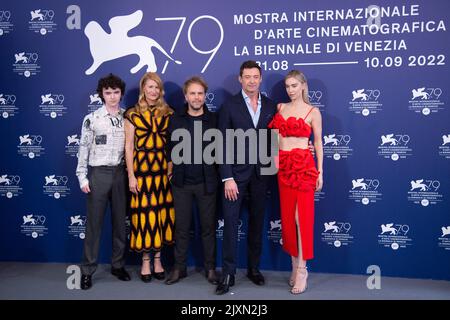 Venedig, Italien. 07. Sep, 2022. Teilnahme an der Son Photocall während des Internationalen Filmfestivals von Venedig (Mostra) 79. in Venedig, Italien am 07. September 2022. Foto von Aurore Marechal/ABACAPRESS.COM Quelle: Abaca Press/Alamy Live News Stockfoto