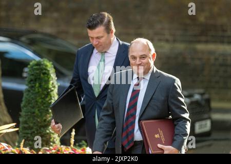 London, Großbritannien. 07. September 2022. Ben Wallace, Verteidigungsminister, kommt zu einer Kabinettssitzung in der Downing Street 10 in London an. Kredit: Ian Davidson/Alamy Live Nachrichten Stockfoto