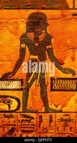 Ramses der große und das Gold der Pharaonen stellen aus Stockfoto