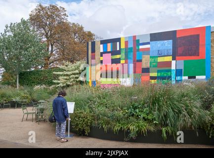 Atta Kwami Maria Lassing Prize Mural, DzidzƆ kple amenuveve (Joy and Grace), 2021-22 Serpentine North Gallery, London, UK Stockfoto