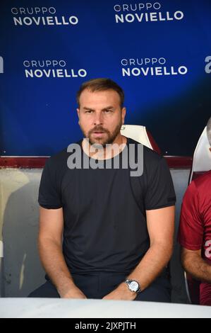 Salerno, Italien. 05. September 2022. (9/5/2022) Trainer Paolo Zanetti vom FC Empoli während der Serie Ein Spiel zwischen der US Salernitana 1919 und dem FC Empoli im Stadio Arechi (Foto: Agostino Gemito/Pacific Press/Sipa USA) Credit: SIPA USA/Alamy Live News Stockfoto