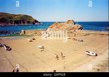 Hoffe Cove, South Devon, England, Vereinigtes Königreich. Stockfoto