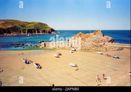 Hoffe Cove, South Devon, England, Vereinigtes Königreich. Stockfoto