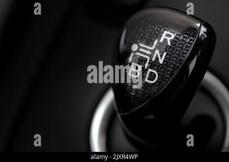 Toyota Auris Hybrid Automatic Gear Stick, Großbritannien Stockfoto