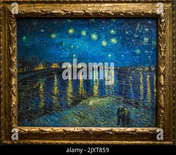 Vincent van Gogh: Sternennacht über dem Rhône, Musée d'Orsay, Paris, Frankreich Stockfoto