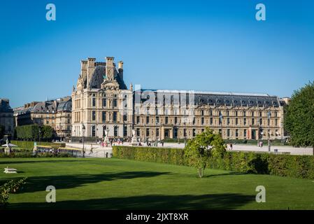 Musée du Louvre und Carrousel Garden, 1. Arrondissement Paris, Frankreich Stockfoto