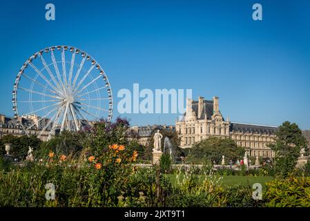 Musée du Louvre und Carrousel Garden, 1. Arrondissement Paris, Frankreich Stockfoto