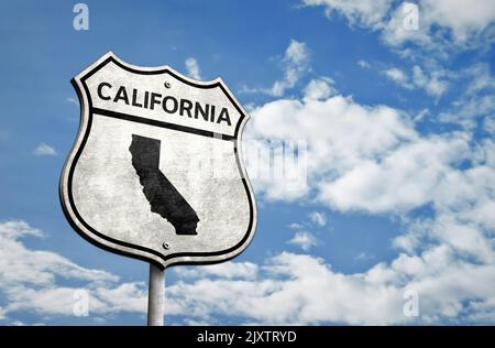 U.S. Route 66 in Kalifornien Stockfoto