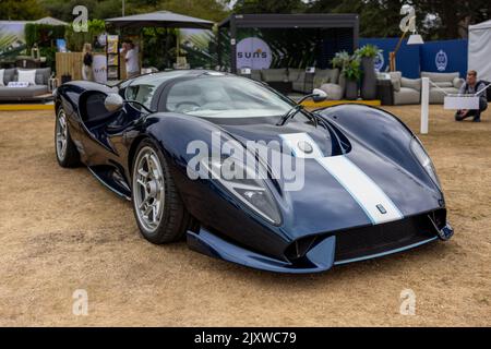 De Tomaso P72, im Salon Privé Concours d’Elégance, der am 4.. September 2022 im Schloss Blenheim stattfand. Stockfoto