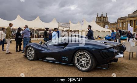 De Tomaso P72, im Salon Privé Concours d’Elégance, der am 4.. September 2022 im Schloss Blenheim stattfand. Stockfoto