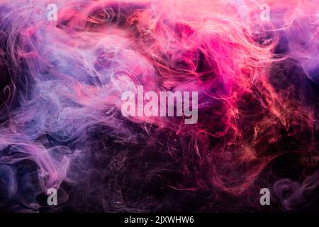 Farbe Rauch Hintergrund Rauch Textur rosa violett Stockfoto