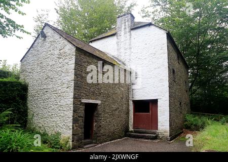 Melin Bompren Corn Mill, St. Fagans National History Museum. Sommer 2022. August. Ursprünglich 1853 erbaut. Stockfoto