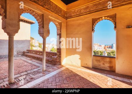 Festung Alcazaba in Malaga, Andalusien, Spanien Stockfoto