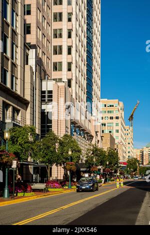 Market Street, Reston Town Center, Reston, Virginia Stockfoto