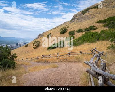 Ensign Peak Hiking Trail, Salt Lake City, Utah, USA Stockfoto
