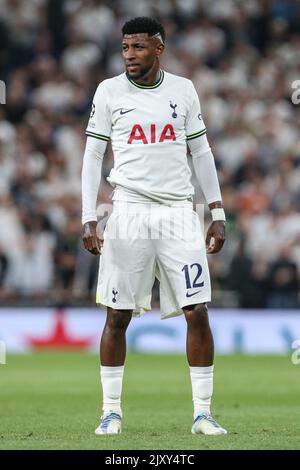 London, Großbritannien. 07. September 2022. Emerson #12 von Tottenham Hotspur während des UEFA Champions League-Spiels Tottenham Hotspur gegen Marseille im Tottenham Hotspur Stadium, London, Großbritannien, 7.. September 2022 (Foto von Arron Gent/Nachrichtenbilder) Kredit: Nachrichtenbilder LTD/Alamy Live News Stockfoto