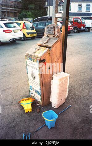 Crab Line Recycling Station, Stoke Gabriel, Devon, England, Vereinigtes Königreich. Stockfoto