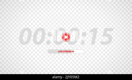 Play Video zeichen Vektor auf transparentem Hintergrund. Stock Vektor