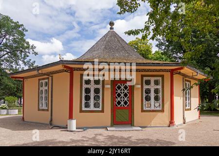 Roter Pavillon, Bad Doberan, Mecklenburg-Vorpommern, Deutschland Stockfoto