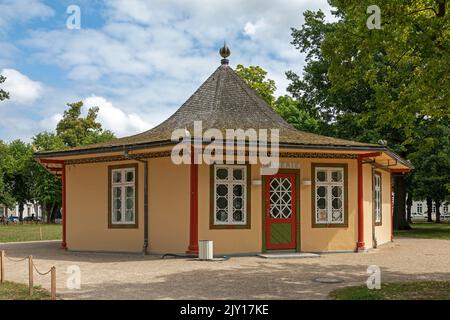 Roter Pavillon, Bad Doberan, Mecklenburg-Vorpommern, Deutschland Stockfoto