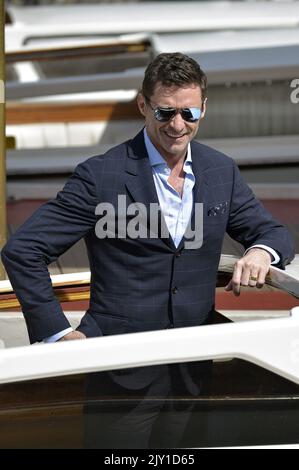 Venedig, Italien. 07. September 2022. Hugh Jackman kommt im Hotel Excelsior während der Internationalen Filmfestspiele Venedig 79. am 7. September 2022 in Venedig, Italien an. Foto von Rocco Spaziani/UPI Credit: UPI/Alamy Live News Stockfoto
