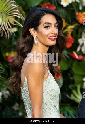 London, Großbritannien. 07. September 2022. Alma Clooney nimmt am 7.. September 2022 an der Weltpremiere von ‘Ticket to Paradise im Odeon Luxe, Leicester Square, London, Teil. Foto von Gary Mitchell/Alamy Live News Stockfoto