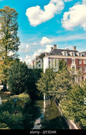 Das historische Zentrum von Amersfoort im Sommer Stockfoto