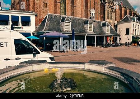 Das historische Zentrum von Amersfoort im Sommer Stockfoto