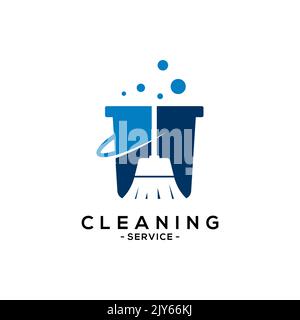 Logo-Vektor Für Reinigungsservice. Kreative Reinigung Logo Vorlage Design. Stock Vektor