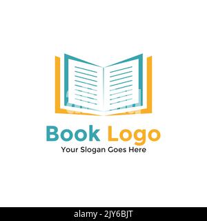 Design-Vorlage Für Buchlogos. Vektorgrafik. Logo „Creative Education“. Stock Vektor