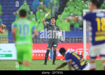 Kanagawa, Japan. 7. September 2022. Kosei Tani (Bellmare) Fußball: 2022 J1 Liga-Spiel zwischen Yokohama F. Marinos 3-0 Shonan Bellmare im Nissan-Stadion in Kanagawa, Japan . Quelle: Naoki Morita/AFLO SPORT/Alamy Live News Stockfoto